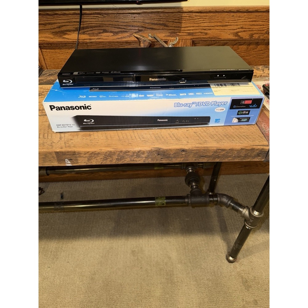 Panasonic DMP-BD75 (BD75P-K) Blu-Ray & DVD Player With Remote